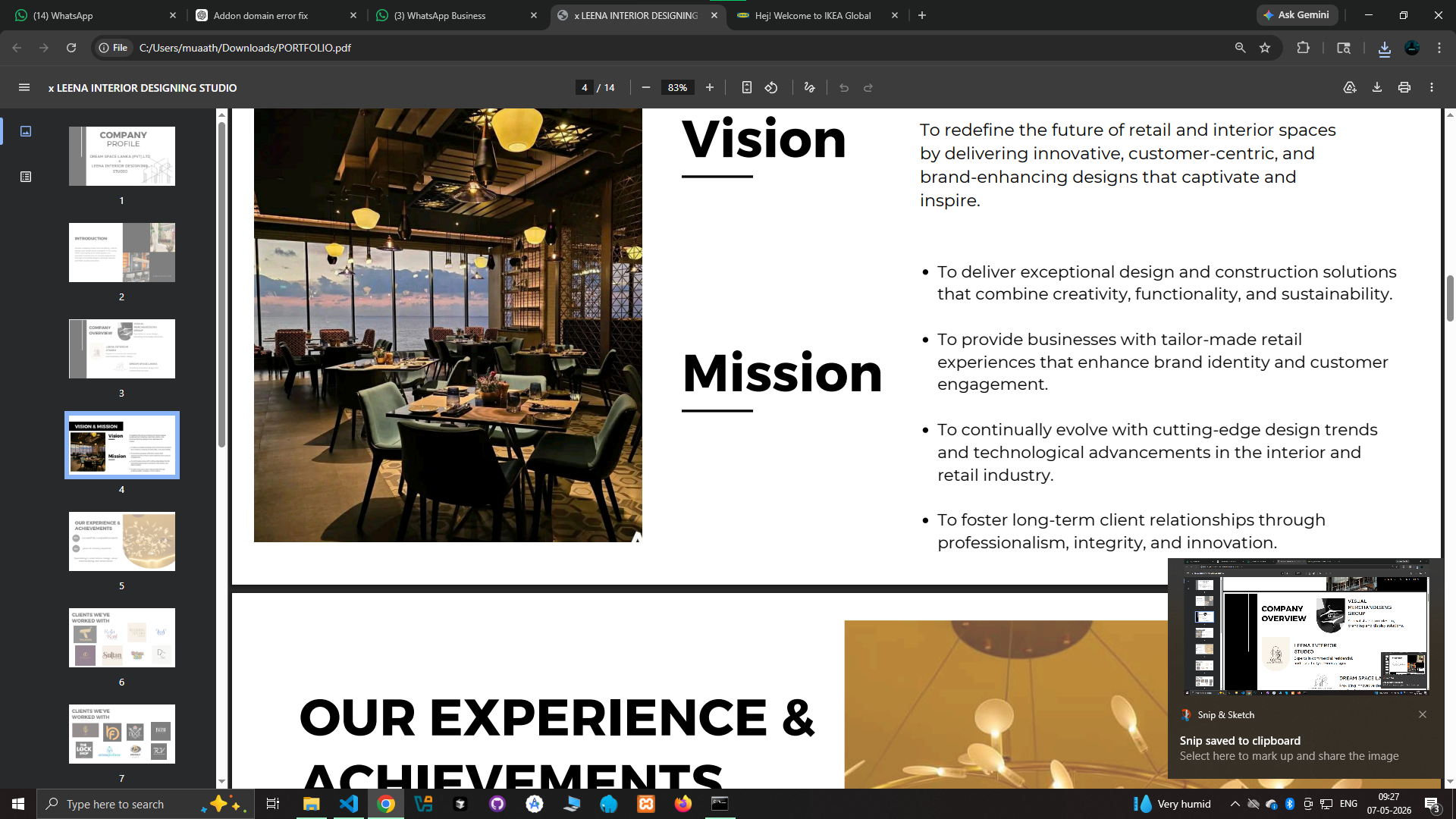 Vision interior